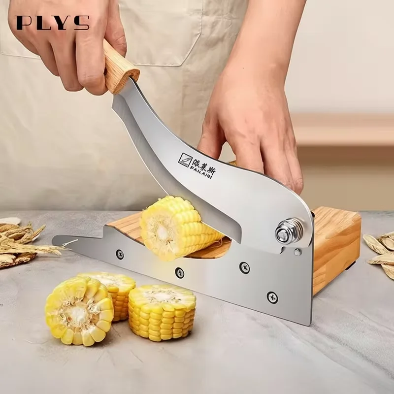 Medicine Slicer Manual Multipurpose Chopper Deer Antler Small Manual Slicer  Home&Commercial Bone/Pork Trotter/Corn/Herb Cutter