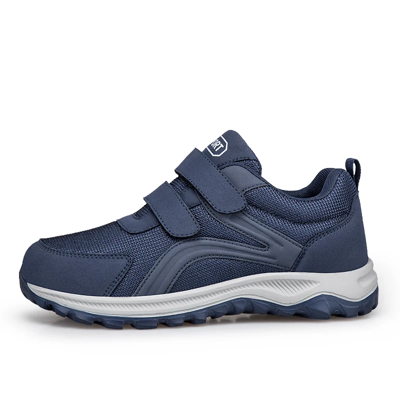 Diabetic Shoes for Men Comfort Walking Shoes for Elderly Swollen Feet Orthopedic Adjustable Double Strap Hook and Loop Sneakers image 2
