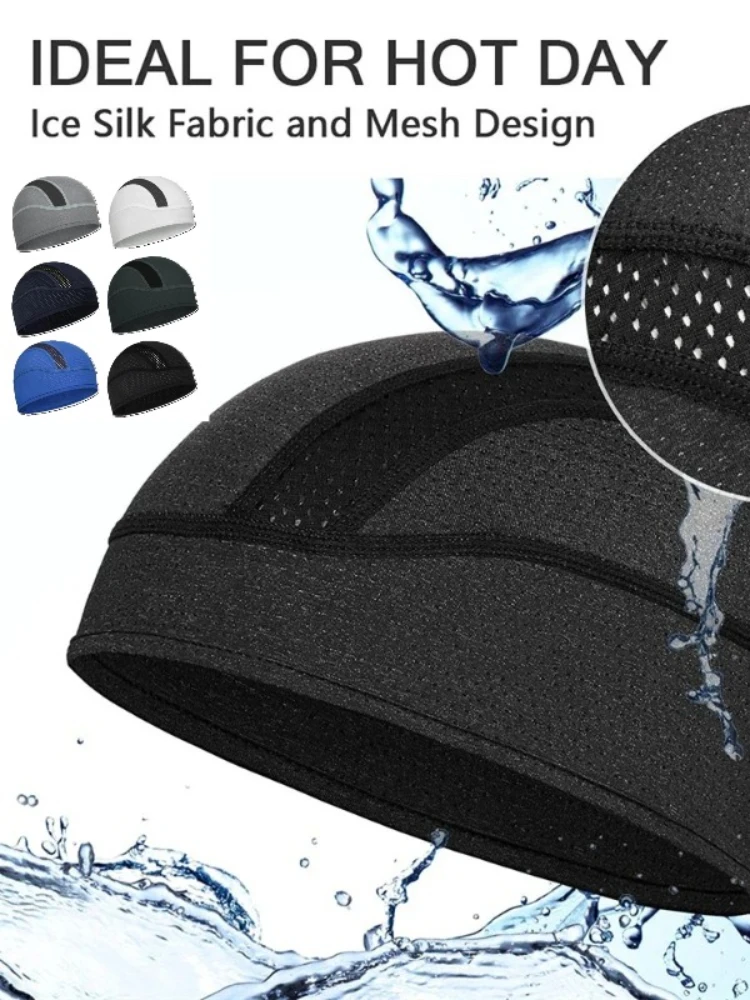 AliExpress MOONBIFFY Bicycle Sweat-wicking Cap Beanie Cap Cycling Headscarf Headband Quick-dry Pirate Hat for Outdoor Cycling Motorcycling Equipment