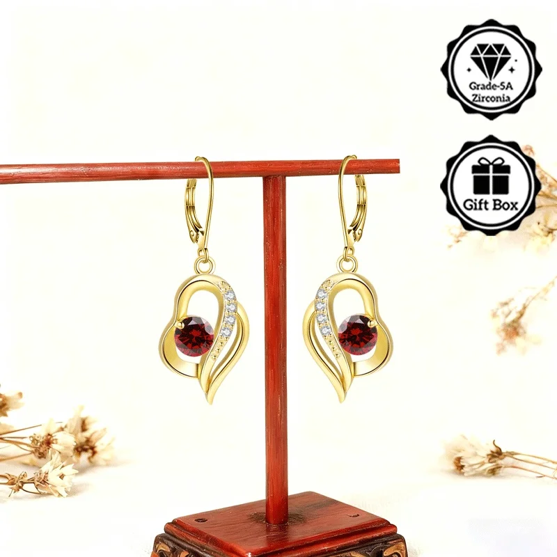 

LAMVOICE jewelry for women/ Hypoallergenic hook earring christmas gift for high quality jewelry earrings with 1 carat zirconia