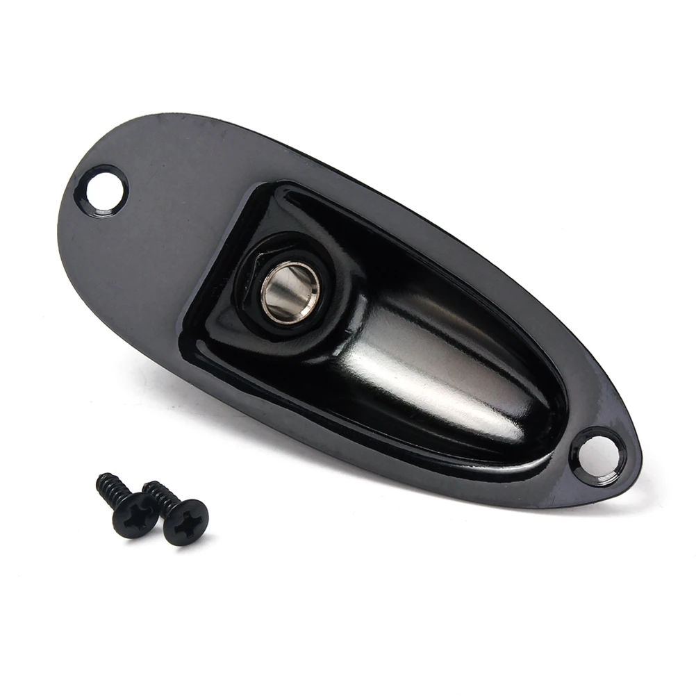 

Boat-shaped Socket Copper Guitar Jack Accessories Output Replace Glossy Finish Plate Endpin Input Installation