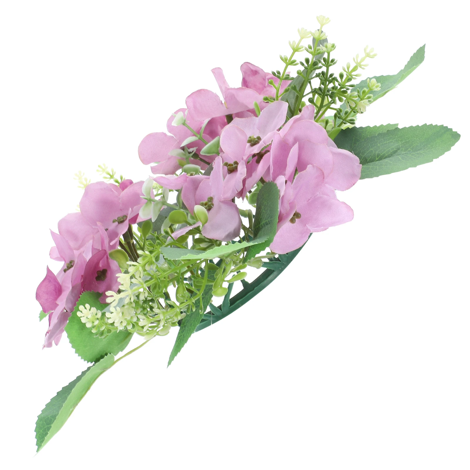 

Artificial Eucalyptus Leaf Wreath Ring Multi Functional Floral Decor Wedding Table Centerpiece Desktop Bedroom Romantic