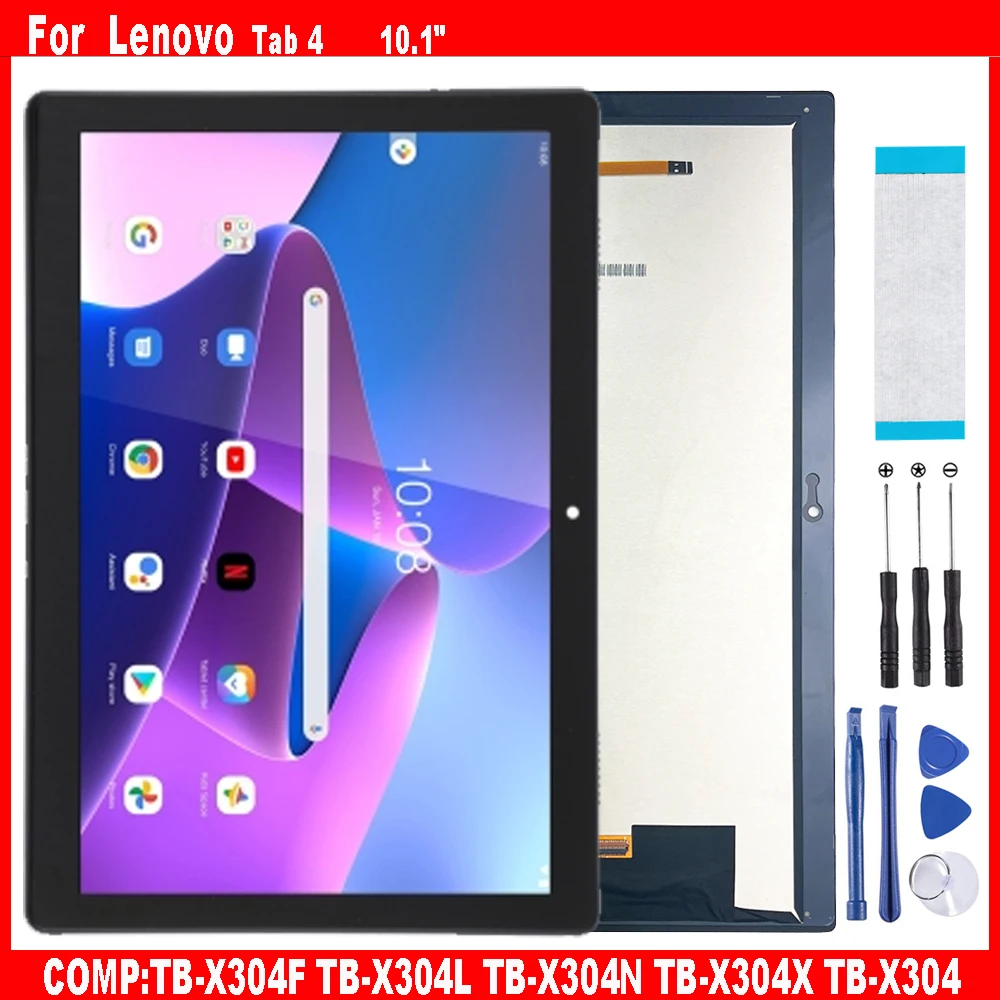 

AAA для Lenovo Tab 4 TB-X304F TB-X304L TB-X304N TB-X304X TB-X304 10,1 "ЖК-дисплей сенсорный экран дигитайзер стекло в сборе ремонт