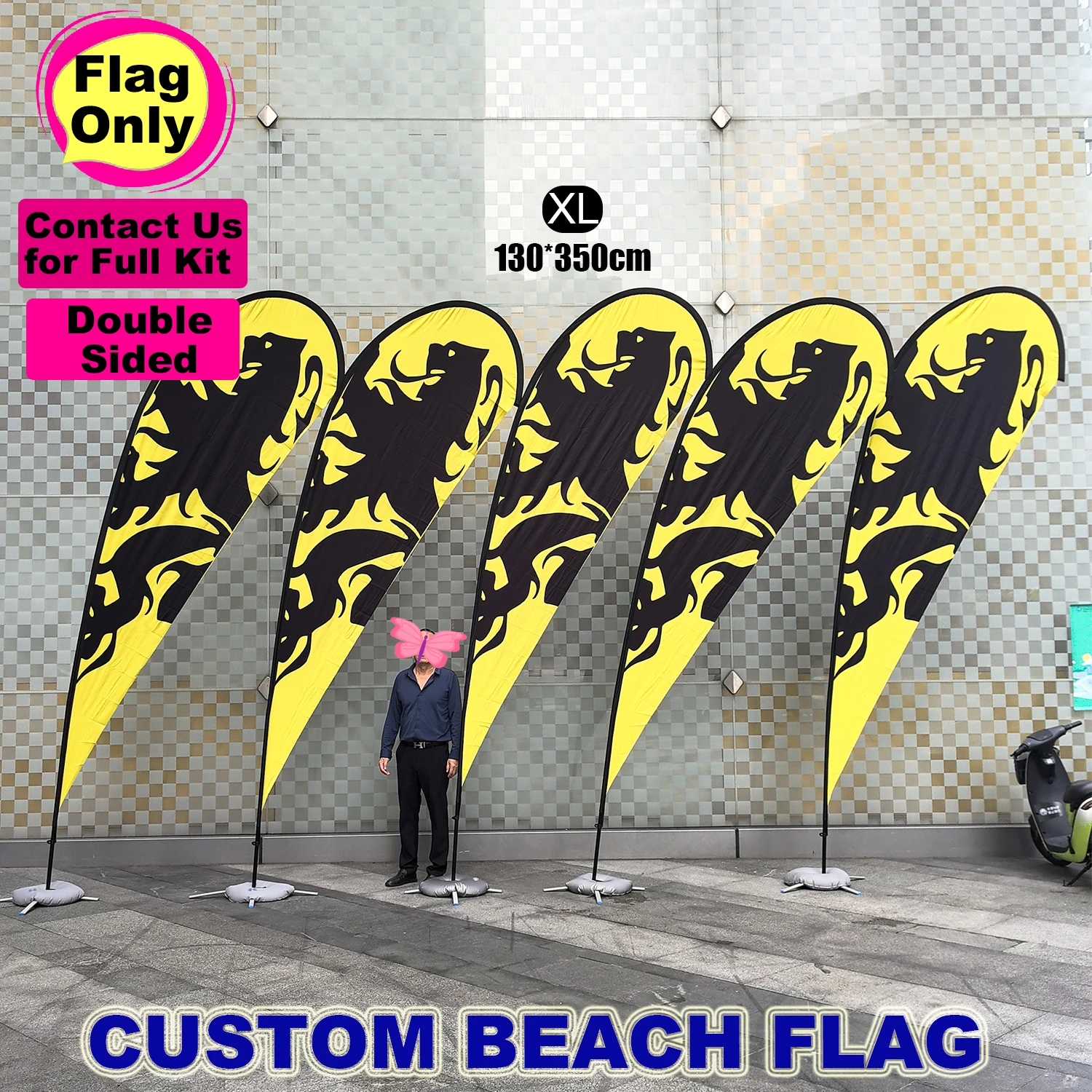 مخصص الطباعة الشاطئ ريشة العلم تصميم مجاني في الهواء الطلق الإعلان واحد مزدوج الوجهين الحدث Swooper الأعمال أعلام الدمعة