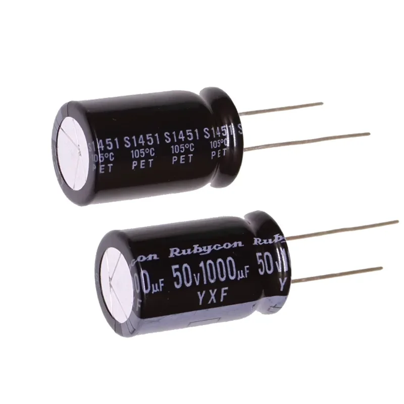 5 peças/20 peças rubycon série yxf 50v1000uf 16x25mm capacitores eletrolíticos de alumínio de alta frequência e longa vida