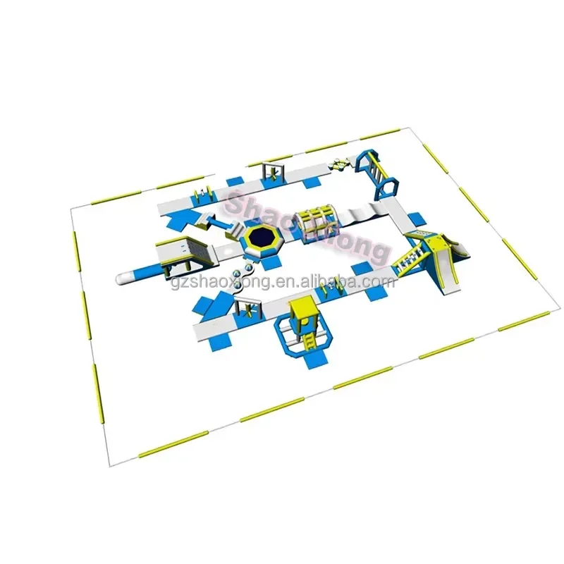 Customized Large Inflatable Water Park Outdoor Inflatable Floating Inflatable Water Amusement Aqua Park Floating Equipment