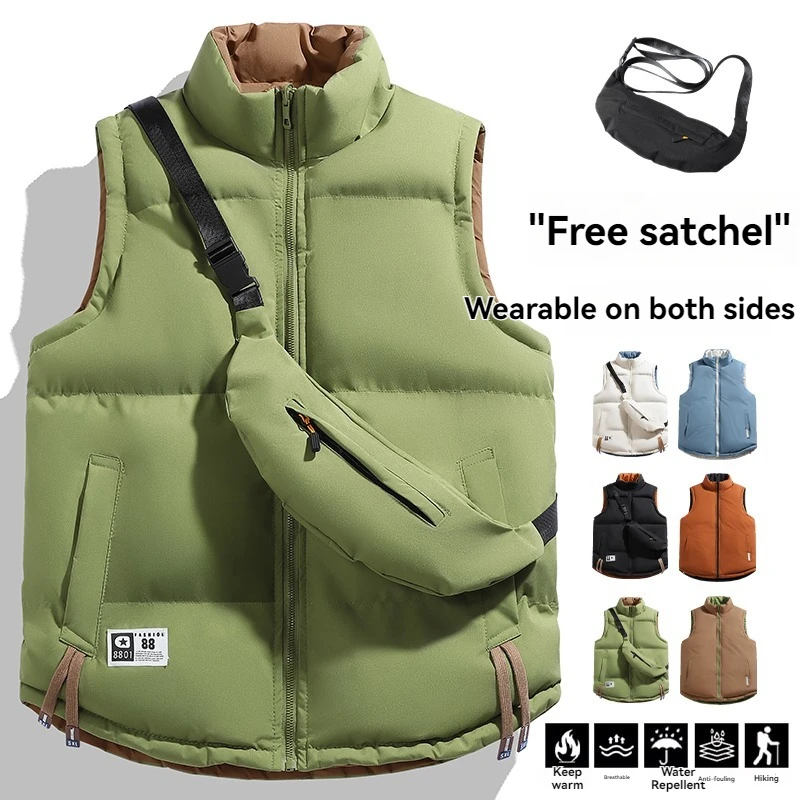 Vest Outdoor High Quality Breathable Fashionable Casual Cold Proof Padded Jacket New Winter Fashionable Warm Double Sided Cotton
