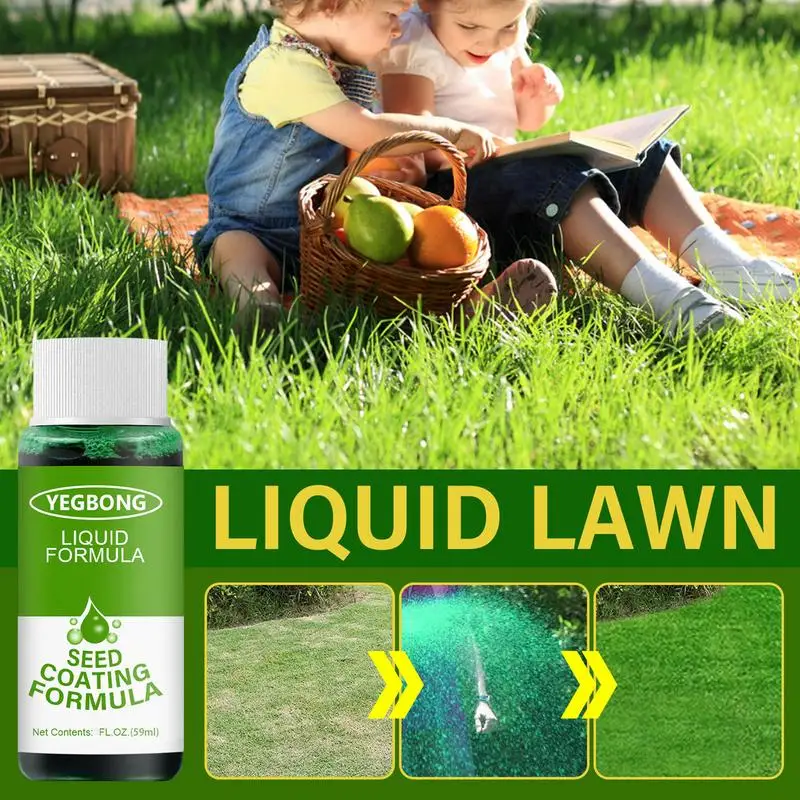 59ML Liquid Lawn Grass Greening Spray Green Grass Lawn Liquid Spray Seed Coating Formula Spray Household Gardening Accessories