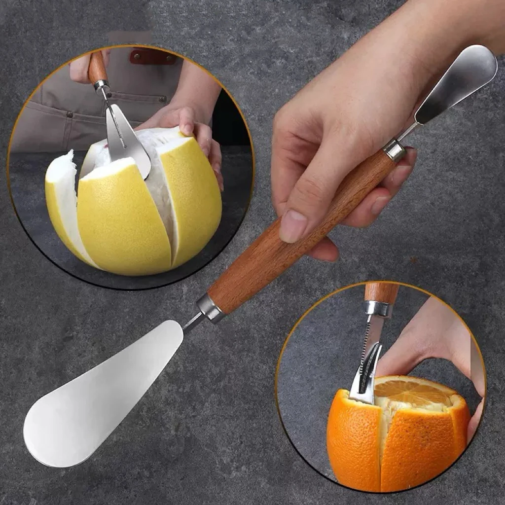 Dual-Purpose Grapefruit Peeler, Stainless Steel Grapefruit Peeler, Household Grapefruit Knife, Fruit Peeling Tool, Designed for Peeling Grapefruits, Oranges, and Other Fruits, Pomegranate Peeler