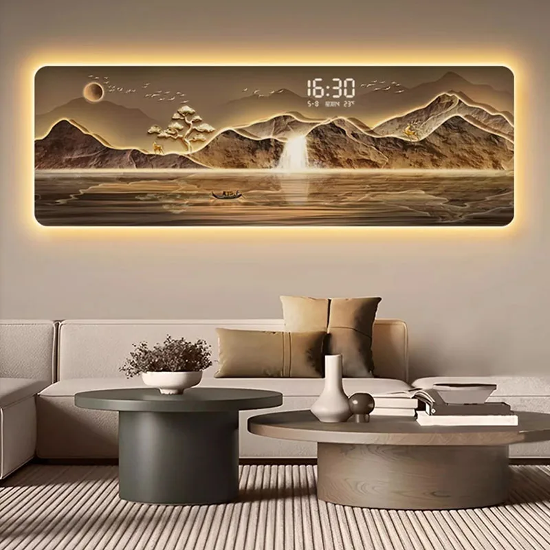 

Metal Wall Art Living Room Clock Wall Aesthetic Led Silent Fashion Wall Watch Xenomorph Art Mural Reloj Pared Room Decorations