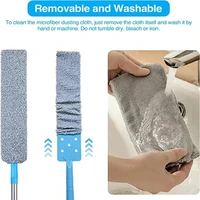 Telescopic Long Handle Broom For Home Blinds Dust Microfiber Brushes To Install Easy To Use Household Cleaning Tools - Image 6