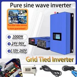 3000W 5000W Wind MPPT Power On Grid Tie Inverter With Limiter Sensor Pure Sine Wave 110V 220V For 24V 48V Wind Turbine Generator