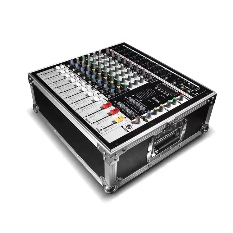 

PM8600 8-channel Audio Mixer 600W Karaoke Mixer Amplifier mixer with flight case