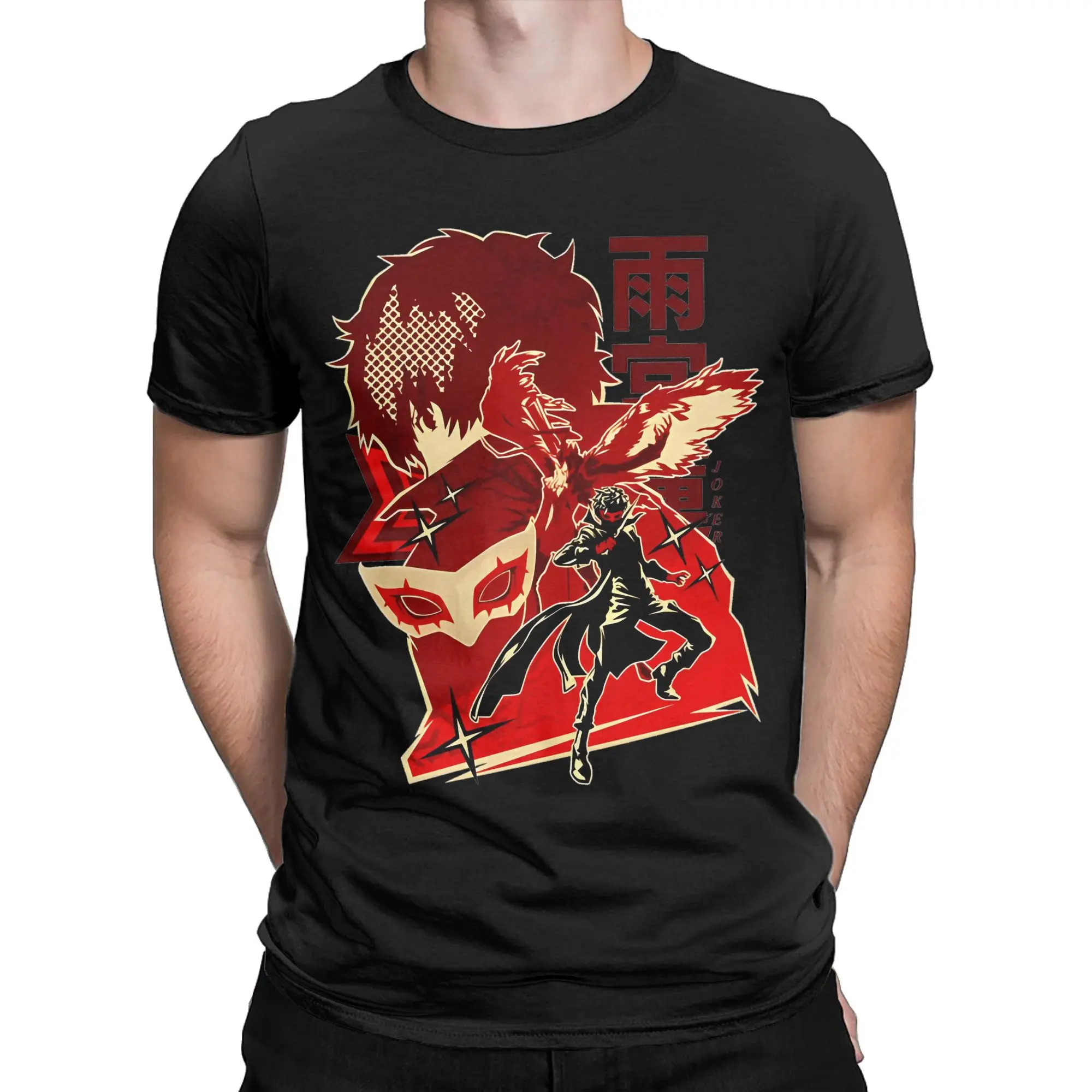 Personas 5 The Phantom Thieves of hearts leader T Shirt 100% Cotton T-Shirt Crew Neck  Tee Shirt Short Sleeve Clothes Gift Idea