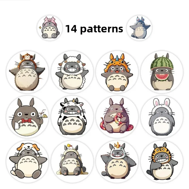 500 Stück Mein Nachbar Totoro Niedliche Aufkleber-Rolle Wasserfeste DIY-Sticker für Handyhülle Laptop Wasserflasche Scrapbook-Dekoration – Detail 5