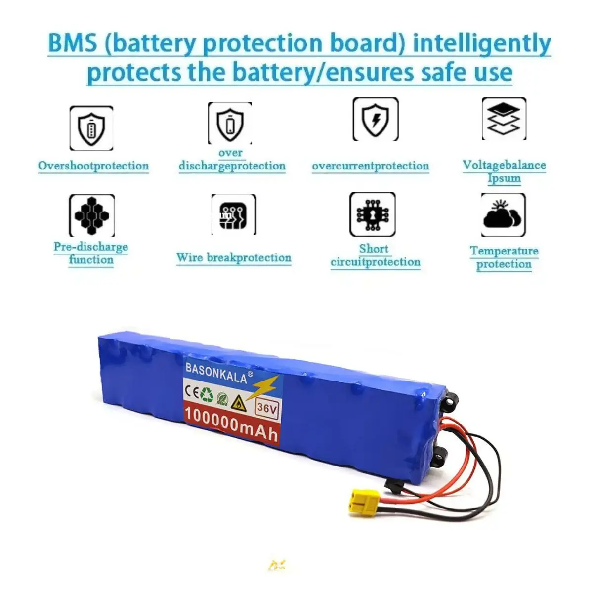 10S3P 36V 100000 Batteria per scooter elettrico mAh 36v 18650 al litio M365 Scooter elettrico 36v Batteria per scooter