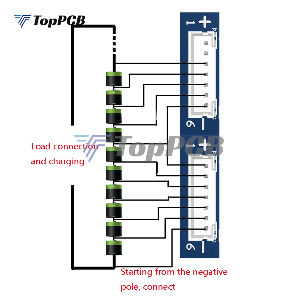 2.7V/16V LTO 6S obwód wyrównania Balance Board bateria tytanian litu/Super Farad kondensator płyta ochronna