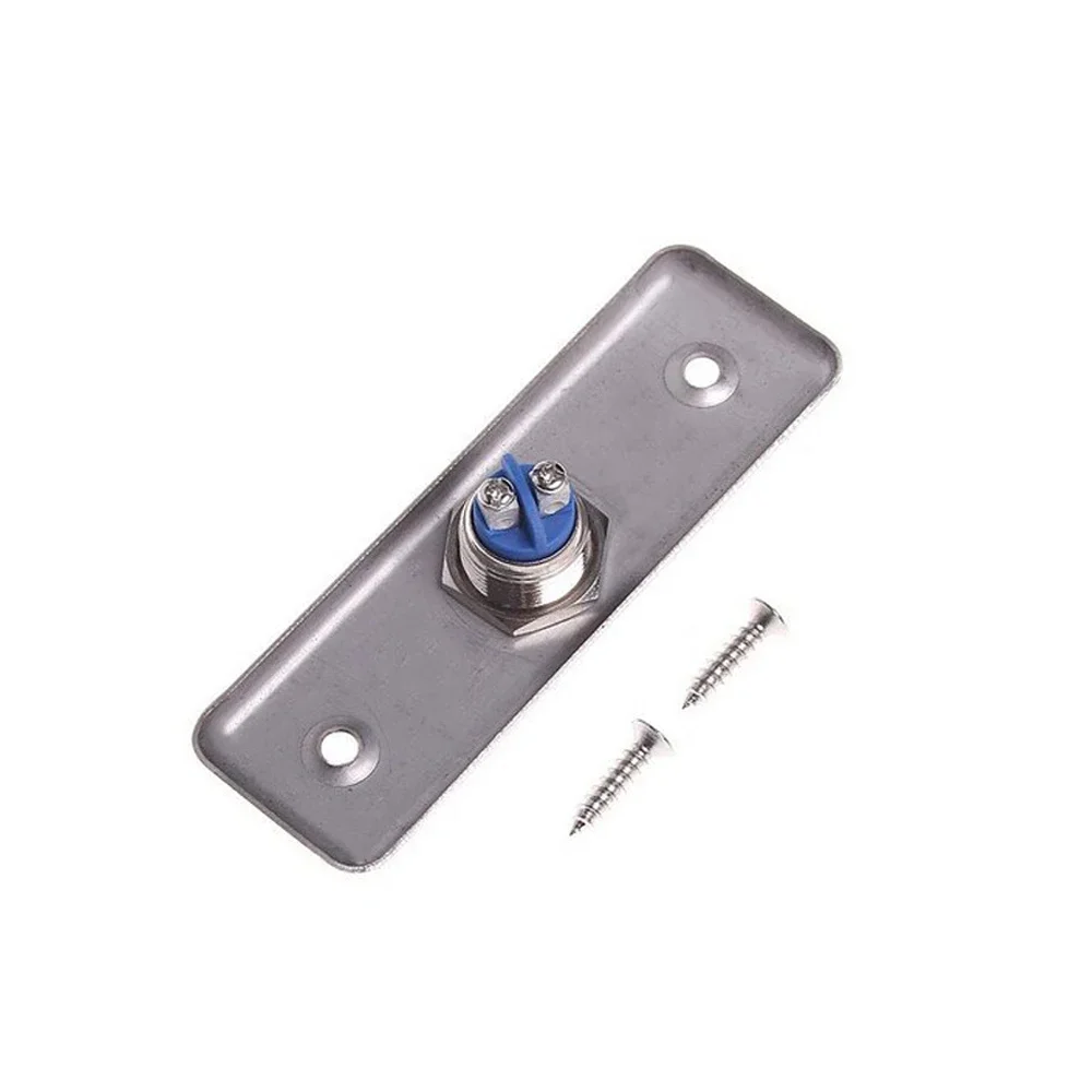 10Pcs Door Access Control Button NO Signal Automatically Restting Aluminium Alloy Switch Press To Alarm Or Open Door