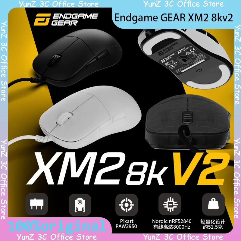 

Проводная игровая мышь Endgame Gear OP1 8K V2, легкая, Paw3950, 8000 Гц, скорость отгрузки, аксессуары для ПК для киберспорта