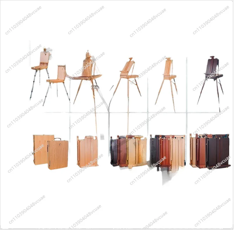 

For Painting Box Set, Wooden Portable Oil Painting Rack, Special Sketch Storage with Drawer Tie Rod