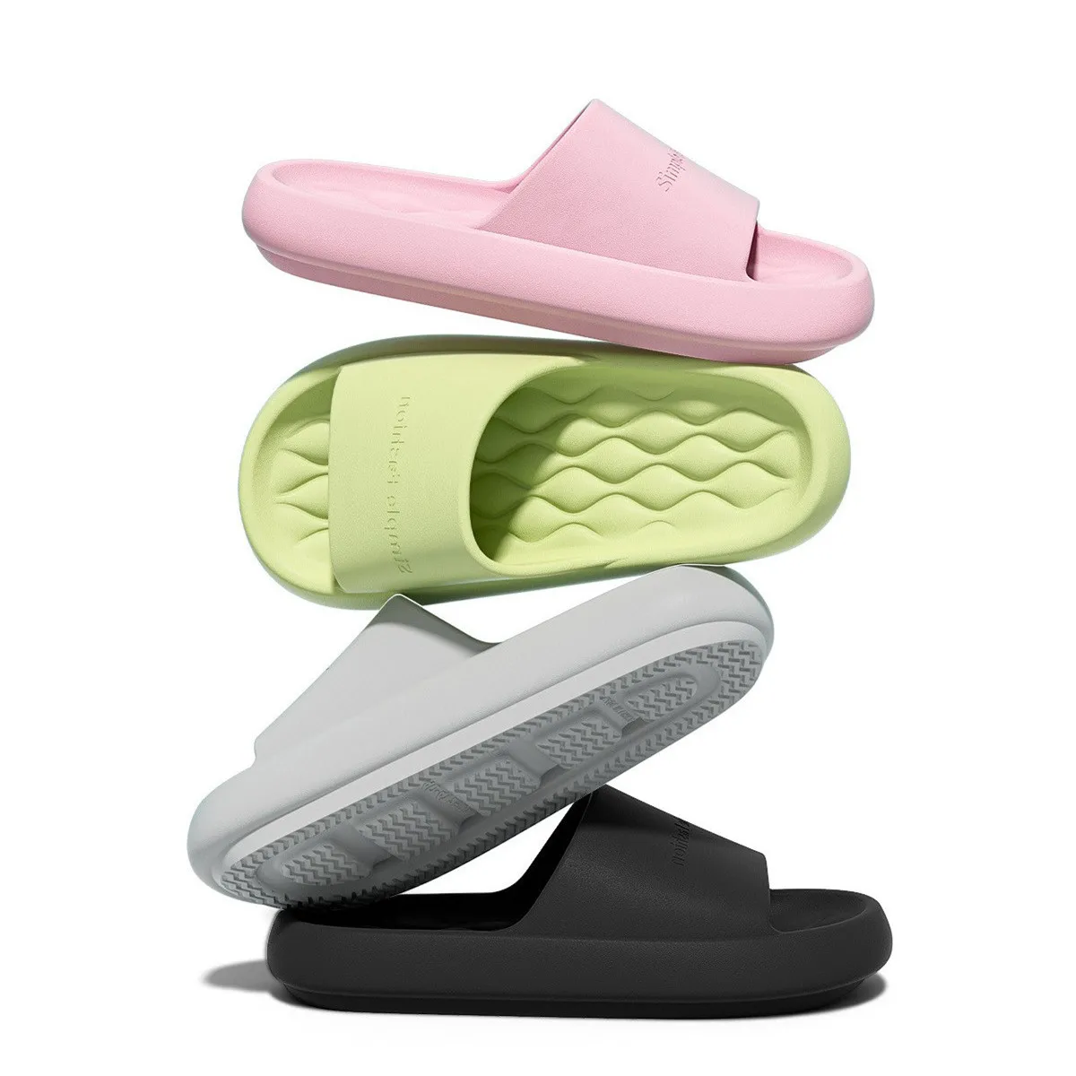 

Women Fashion Slippers Summer Men Casual Platform Slides Soft Beach Sandals Massage Flats Indoor Non-slip Couples Bathroom Shoes