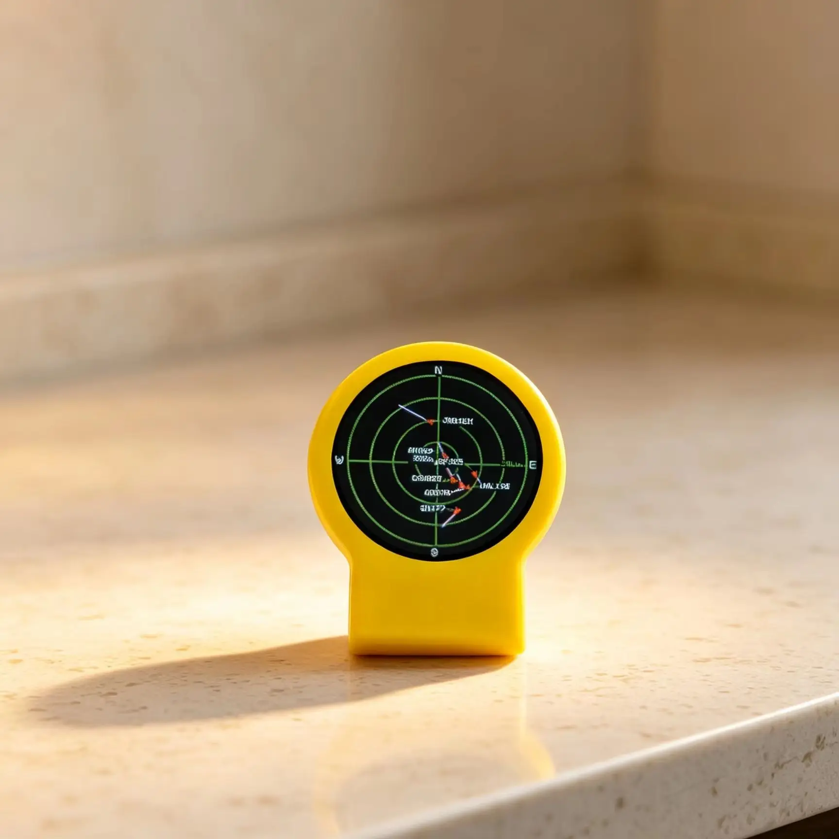 USB-C Deskradar, Live ADS-B Flight Tracker Gadget with Sonar Grid Screen With 3D Printed Case Aviation Desk Decor