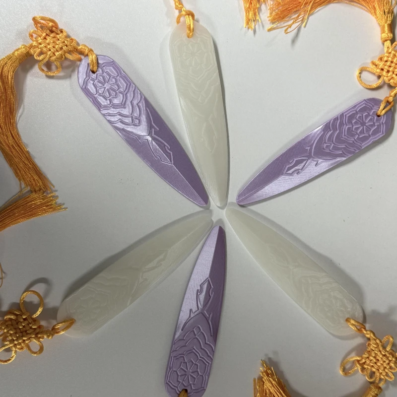 

Kpop Охотники на демонов косплей белый и фиолетовый реквизит для наряда в том же стиле, что и круглые персонажиХэллоуин кампус сценический реквизит