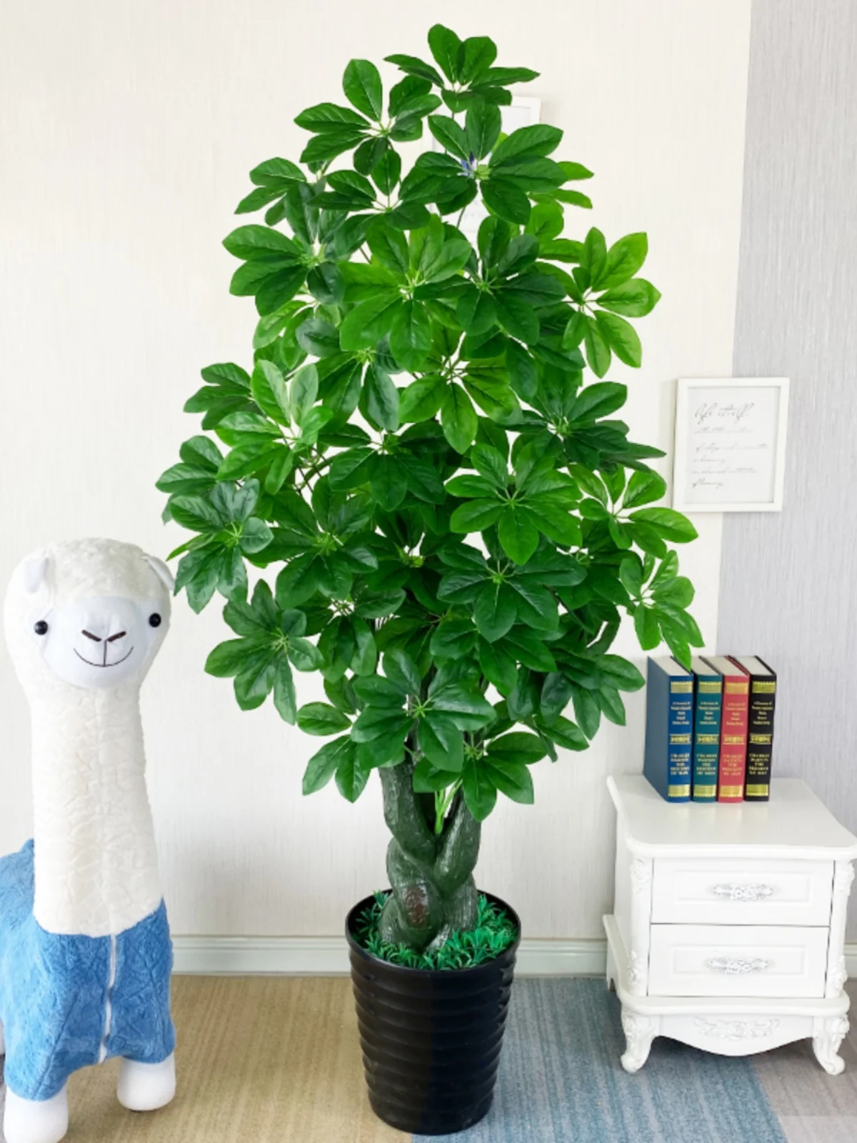indoor-decorative-faux-green-plant-potted-money-tree-floor-standing-ornament-artificial-flower-arrangement-fake-greenery