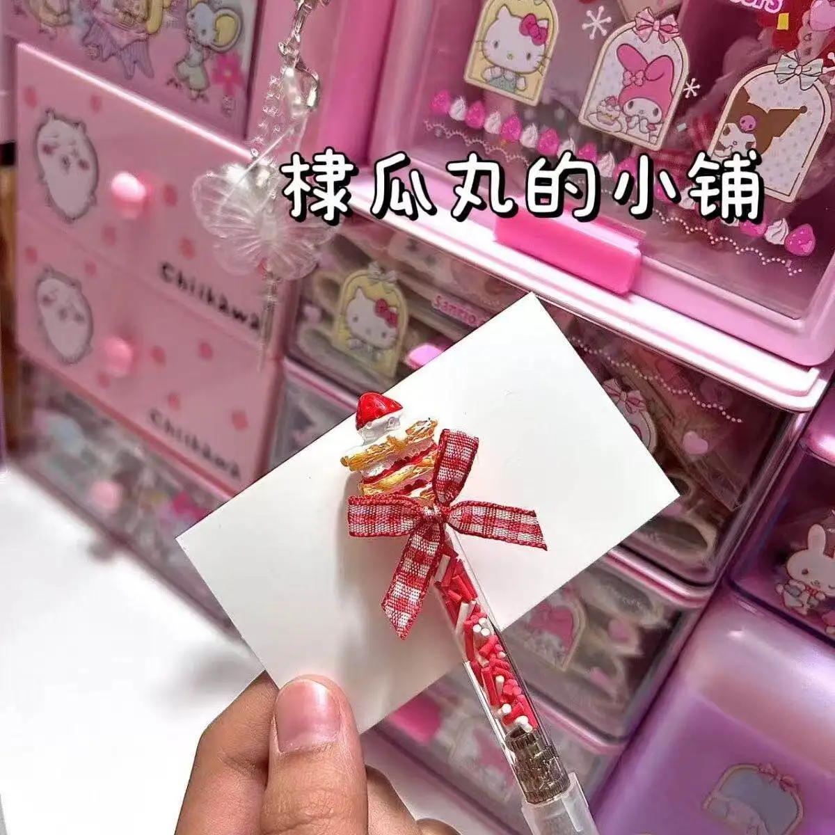 Kawaii Strawberry & Egg Tart Pen Knife Set of 2, Cute Craft Knife, Aesthetic Box Cutter for Scrapbooking Sweet Stationery