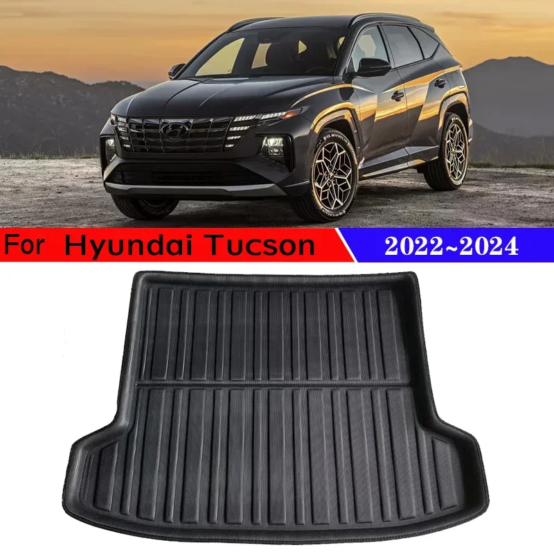 

Trunk Mats 3D EVA Material for Hyundai Tucson 2023 Accessories NX4 LWB 2024 2022 Car Rear Cargo Tray Trunk Rear Pads Accessories