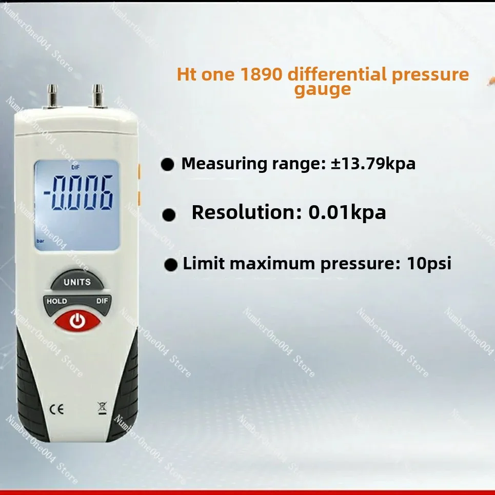 Applicable to Wind Pressure 1891 Positive and Negative Differential Pressure Micro Pressure Air Conditioning Ventilation Meter