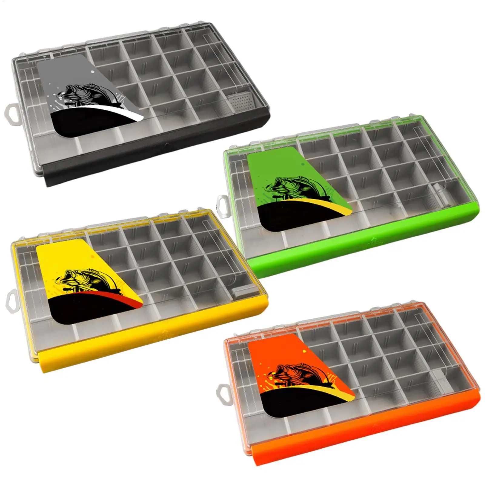 

Small Tackle Box Angling Gear Divided Storage Sealing Waterproof Divided Compartments Fishing Tackle Box For Boat Shore Kayak