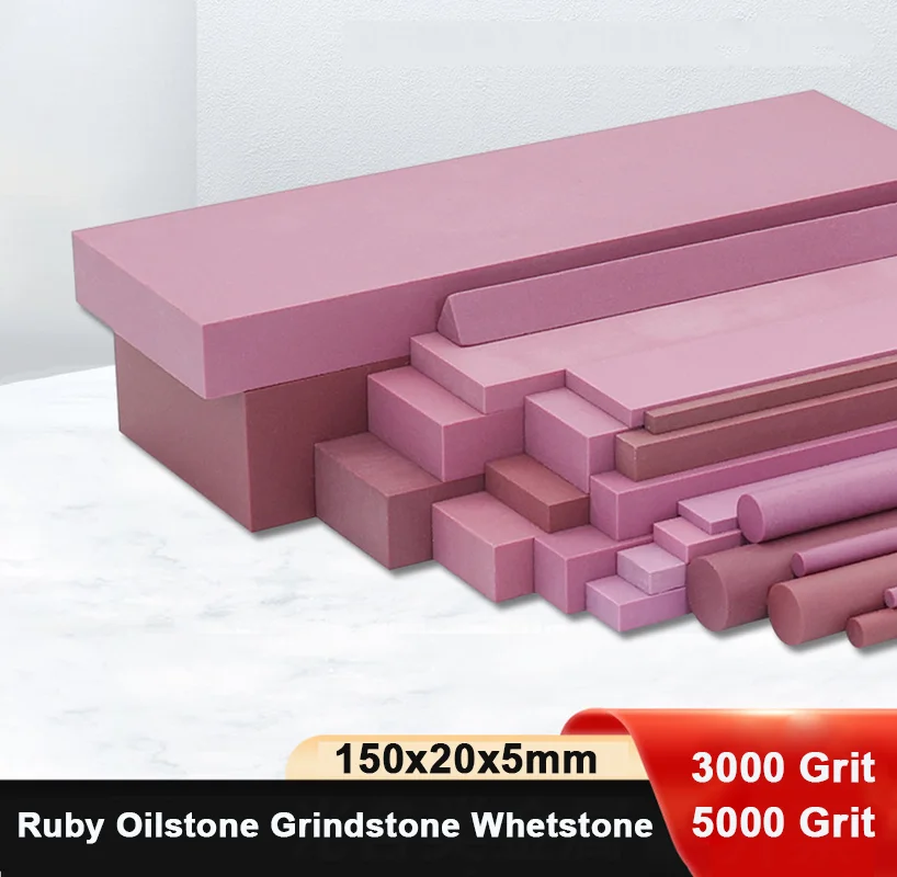 

1PCS Ruby Oilstone 3000# 5000# Knife Sharpener 150x20x5mm Whetstone for Kitchen Cooking Tools Razor Scissors Blade Polishing