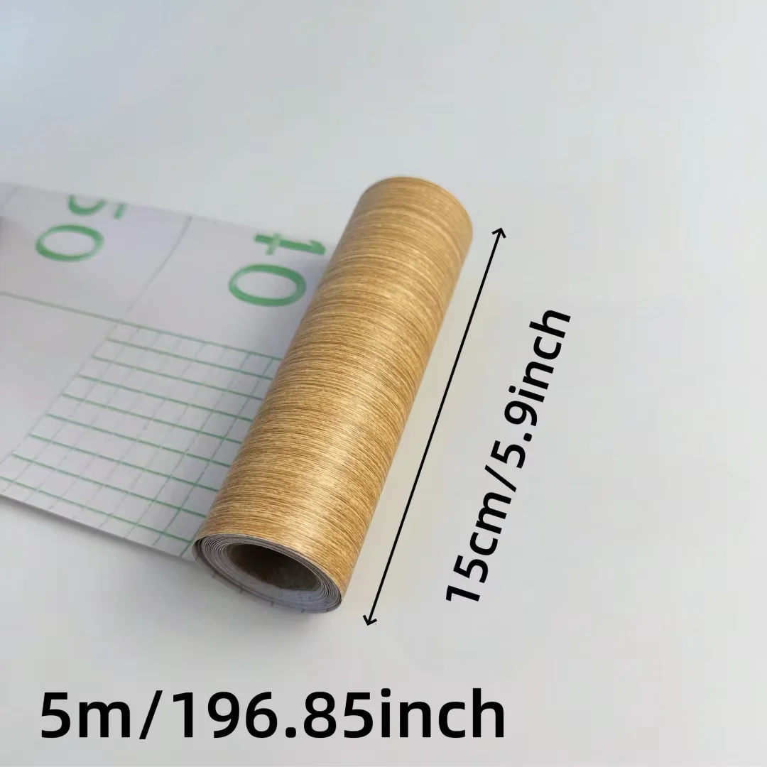 1PC 5mx15cm Self-adhesive wood grain door frame decorative stickers wood grain skirting Waistline Home Decor wall stickers Renov