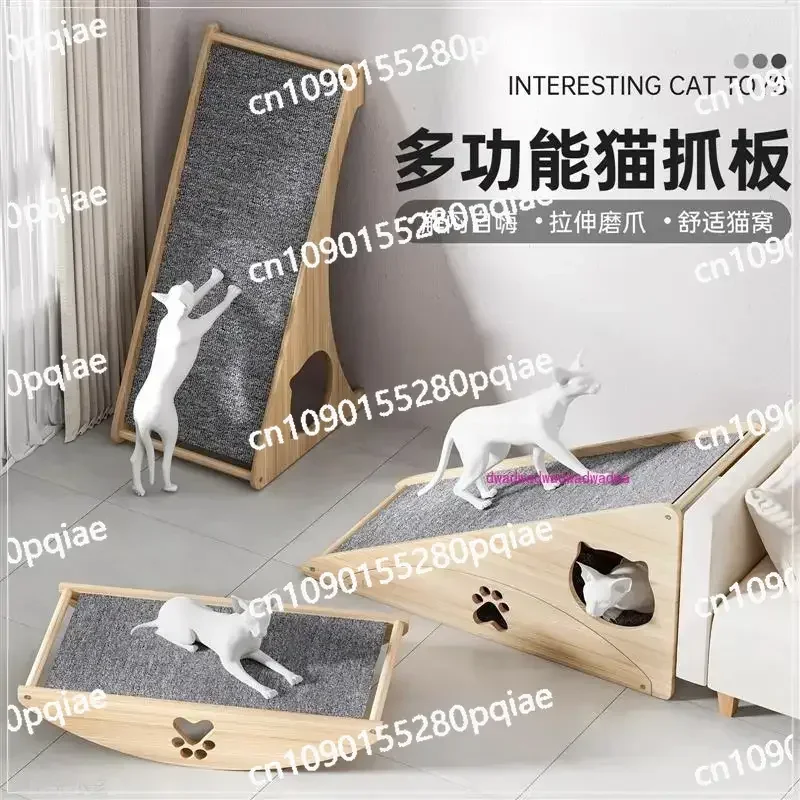 The Cat Scratching Board Is Wear-resistant and Does Not Drop Debris. Vertical Imitation Sisal Cat Claw