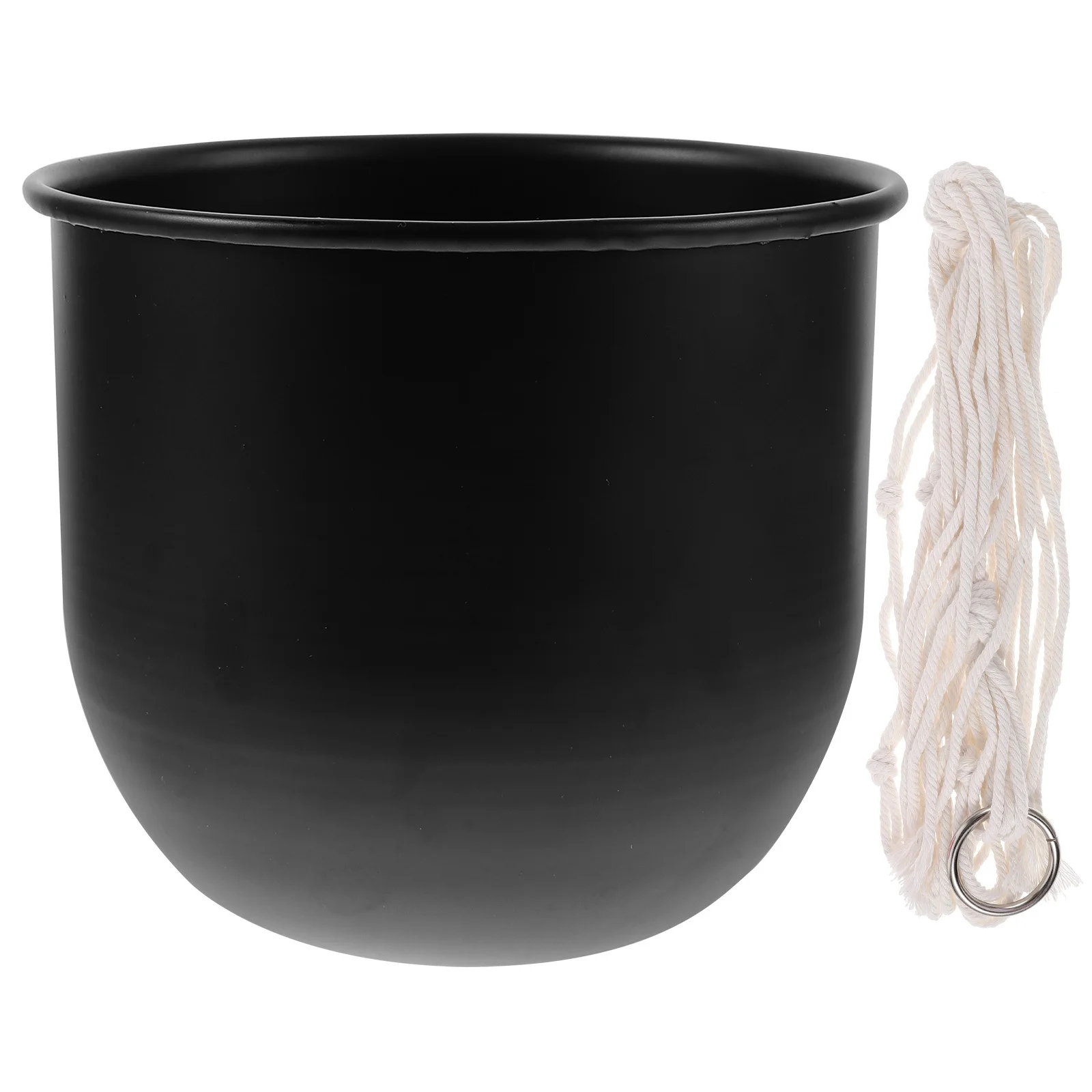 

Iron Hanging Planter, Large Metal Flower Basket For Indoor Outdoor Plants, Garden Balcony Window Hanging Pot, Rustic Plant