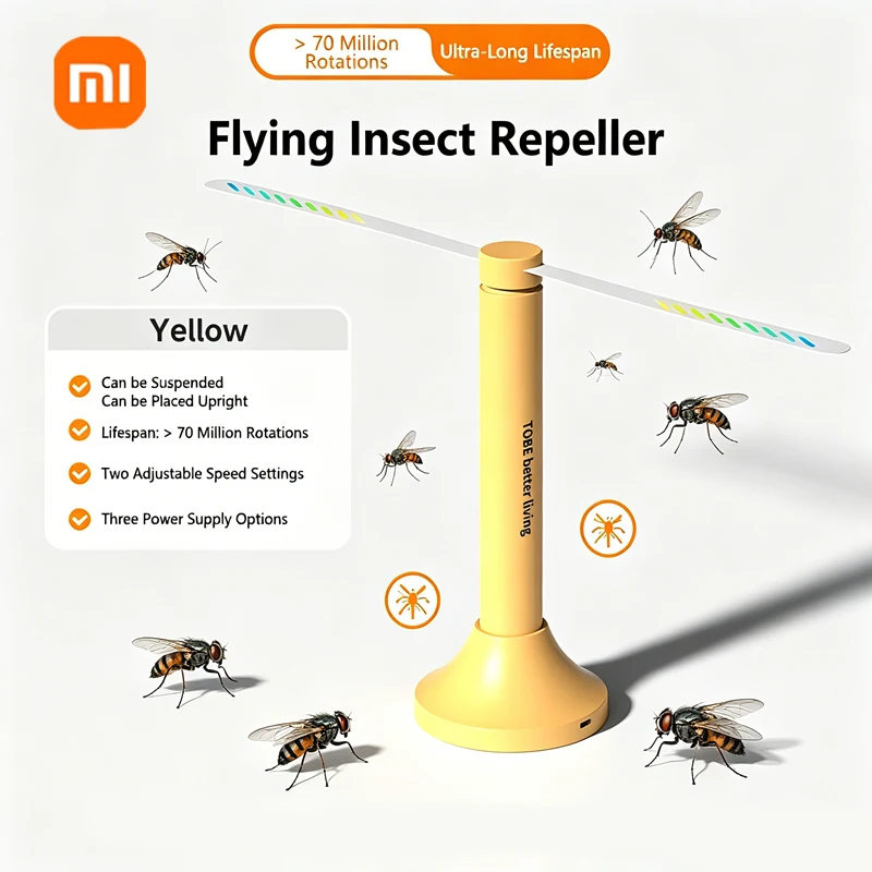 

Xiaomi Hanging Fly Traps Outdoor Fruit Fly Trap for Indoors Fly Repellent Automatic Catcher Mosquito Repellent Fan Mosquito Lamp