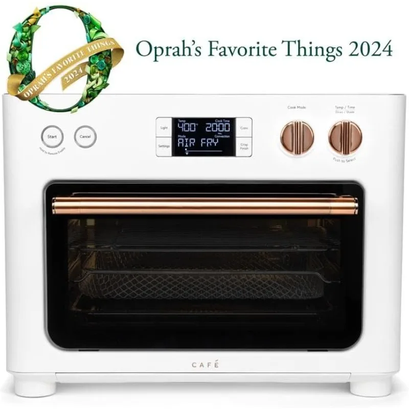Oven with 14 essential cooking modes, including Air Fry, WiFi & Smart Connected, Voice Control, Countertop , Matte White