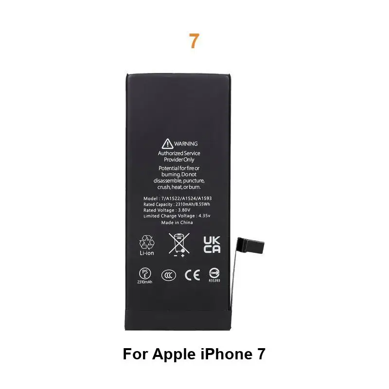 Batterij Voor iPhone 5 5S 5C 6 6S 7 8 11 12 Mini 13 14 15 Plus Pro Max A2342 A2410 A2411 A2412 A2176 A2398 A2399 A2400