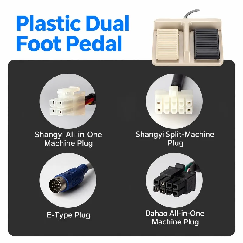 HENVOR Foot Pedal Switch Assembly for Computer Pattern Sewing Machine Computerized Sewing Machine Replacement Parts