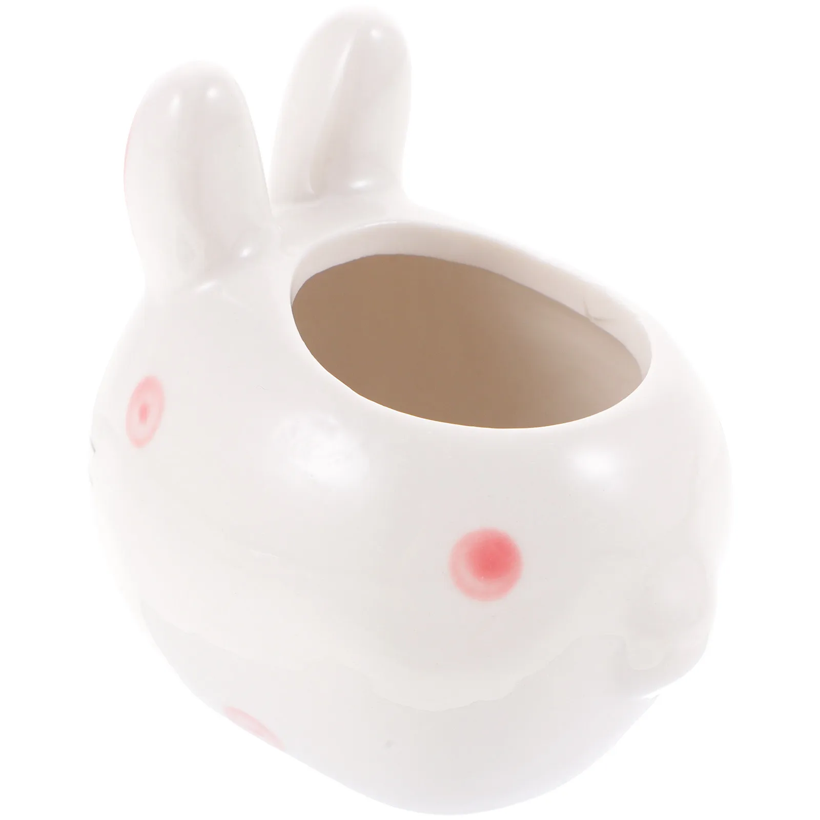 

Small Ceramic Bunny Flower Pot Exquisite Texture Planter for Indoor Plants Desktop Decor Lovely Gift for Friends Family