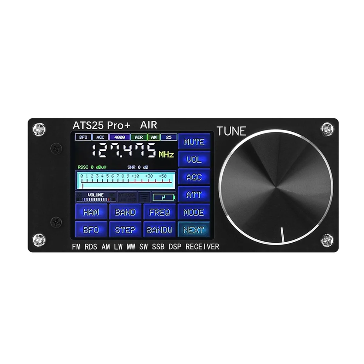 AA87ATS25 Pro + AIR جهاز استقبال راديو كامل النطاق FM SW SSB MW LW AIR SDR استقبال نطاق الطيران يدعم بلوتوث WIFI
