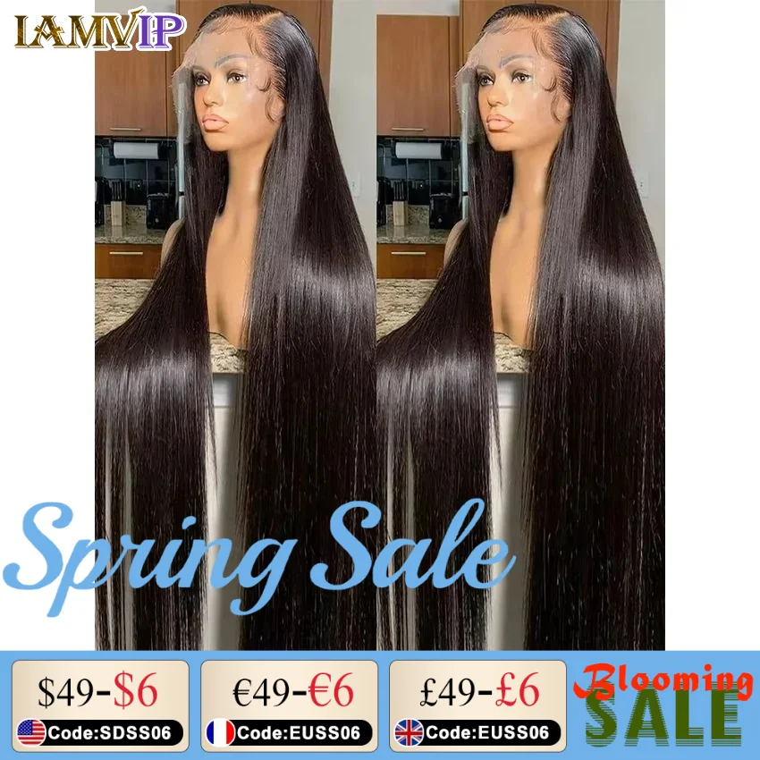 Peluca Frontal de encaje HD de 220 de densidad, pelucas de cabello humano liso de hueso, peluca de pelo de bebé suave Frontal transparente HD 13x4 13x6 pulgadas