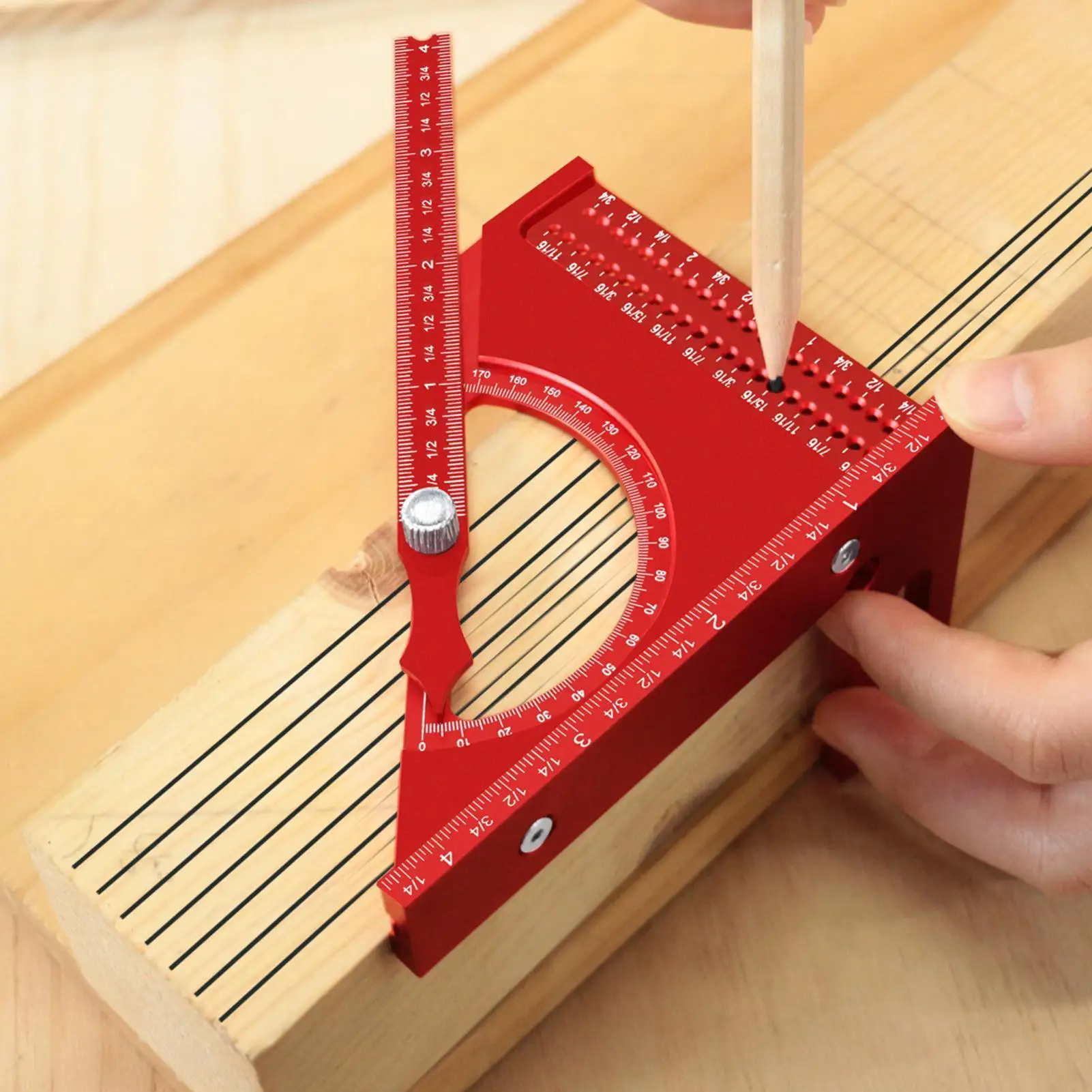 

Woodworking Square Woodworking Square Measuring Ruler Ergonomic Precision Marking Gauge Multifunctional Carpenter Measuring Tool