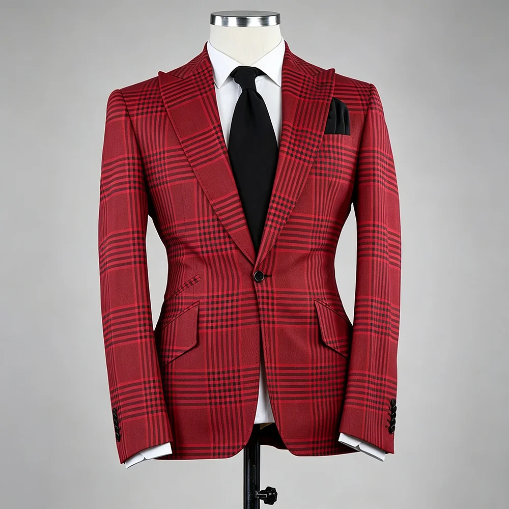 Nuevo Traje Rojo a Cuadros par - Men'S Grooming Set reseña y precio