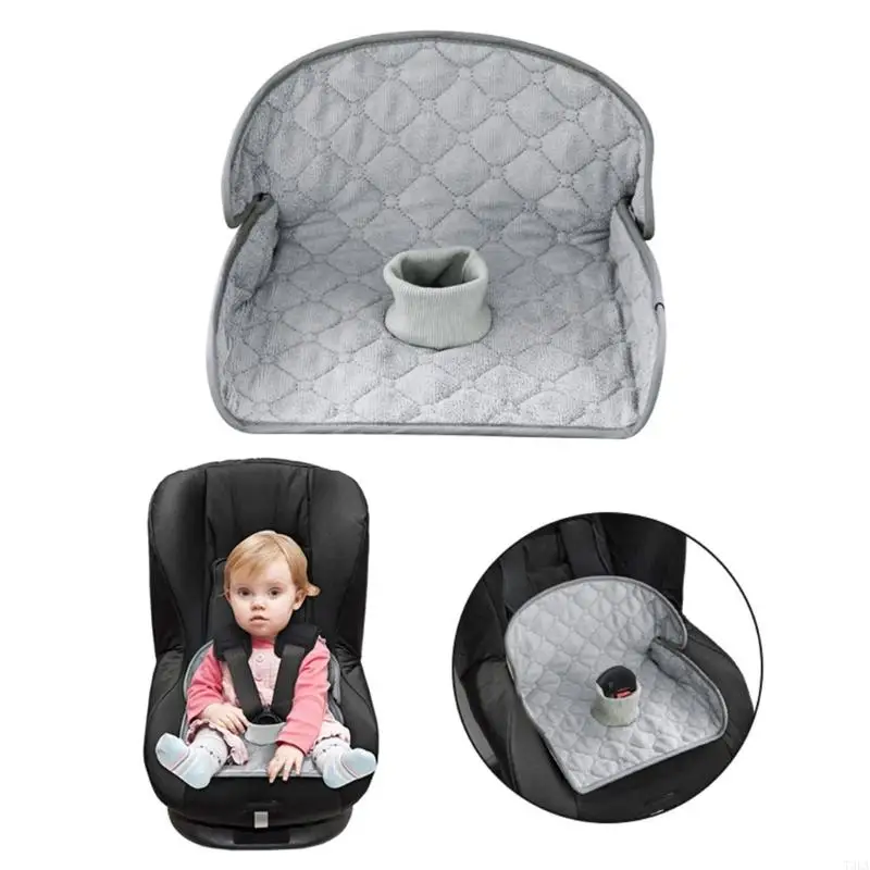 Comfortable and Safe Carseat Mat Infant Car Safety Support Cushion Pad for Children with Space Saving Foldable Feature