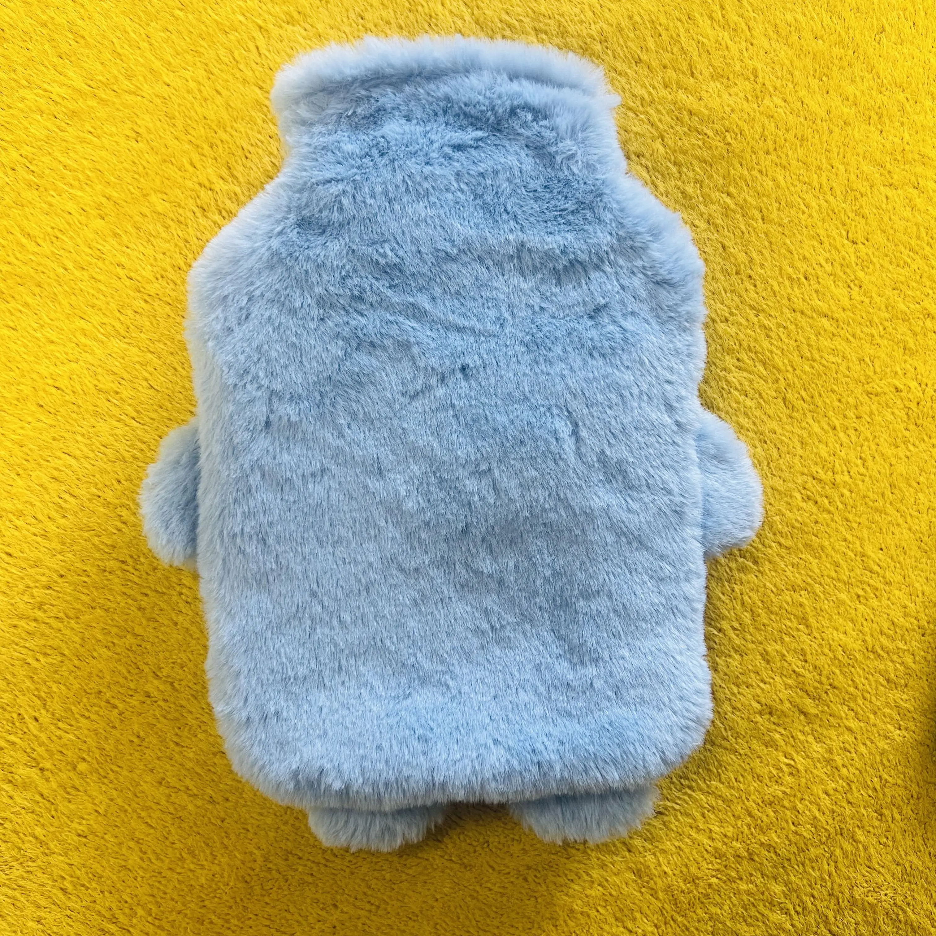 1000ml/33.81oz Hot Water Bag Removable and Washable with Cute Embroidery Rabbit Water Filled with Furry Warm Hot Water Bottle