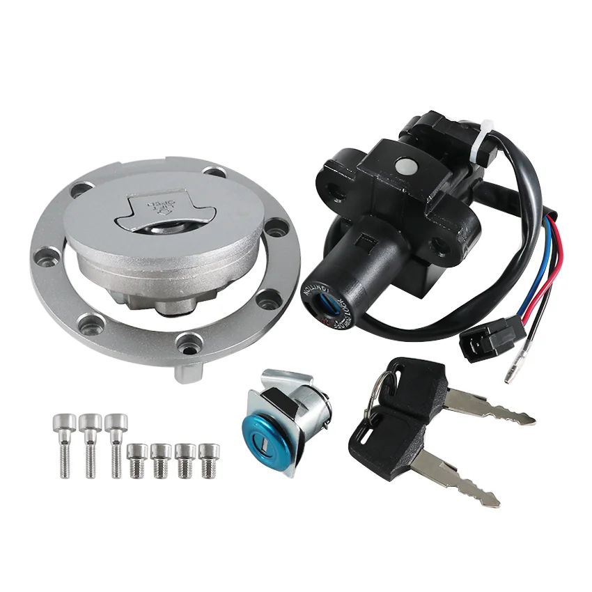 Ignition Switch Fuel Gas Cap Seat Lock Key Kit For Honda CBR600 CBR900 NSR250 MC18 MC21 CBR250 MC19 MC22 CBR400 NC23 NC29 Parts - view 2