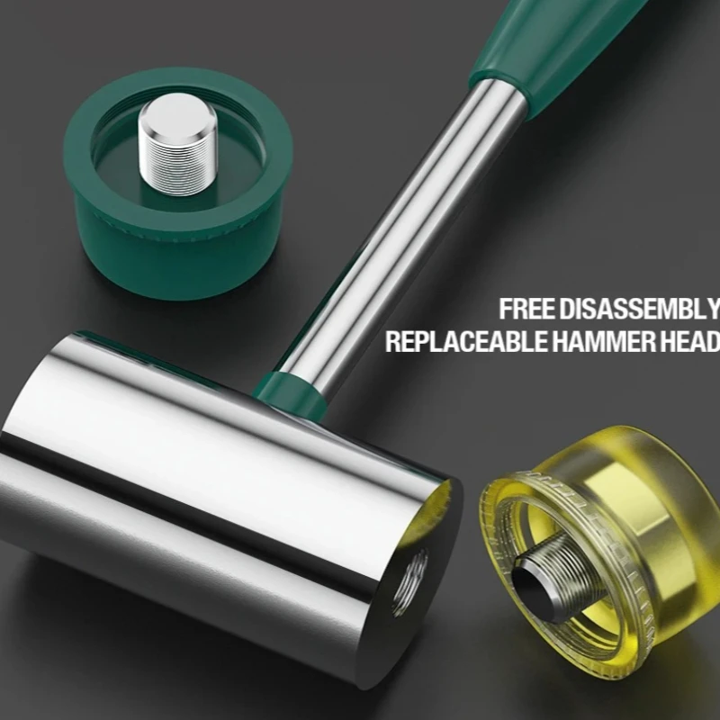 for Home Flooring Decoration Installation Hand Tool Jewelry Craft DIY Work Double-Faced Soft Hammer Mallet Rubber Hammer