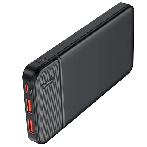 Cargador portátil Power Bank 10000 mAh, paquete de batería PD 22,5 W, diseño delgado, 3 salidas, 2 entradas.